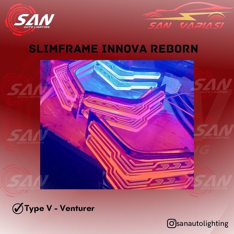 Jual READY SLIM FRAME LAZY EYE 3D INNOVA REBORN TYPE VENTURER SAN