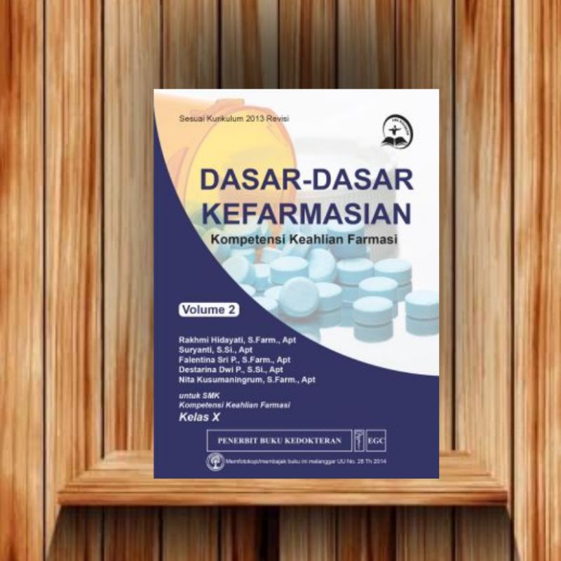 Jual EGC BUKU SMK KESEHATAN Dasar-Dasar Kefarmasian Kompetensi Keahlian ...