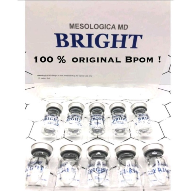 Jual MD bright 1 box isi 10 pcs serum brigtening reg bpom | Shopee ...