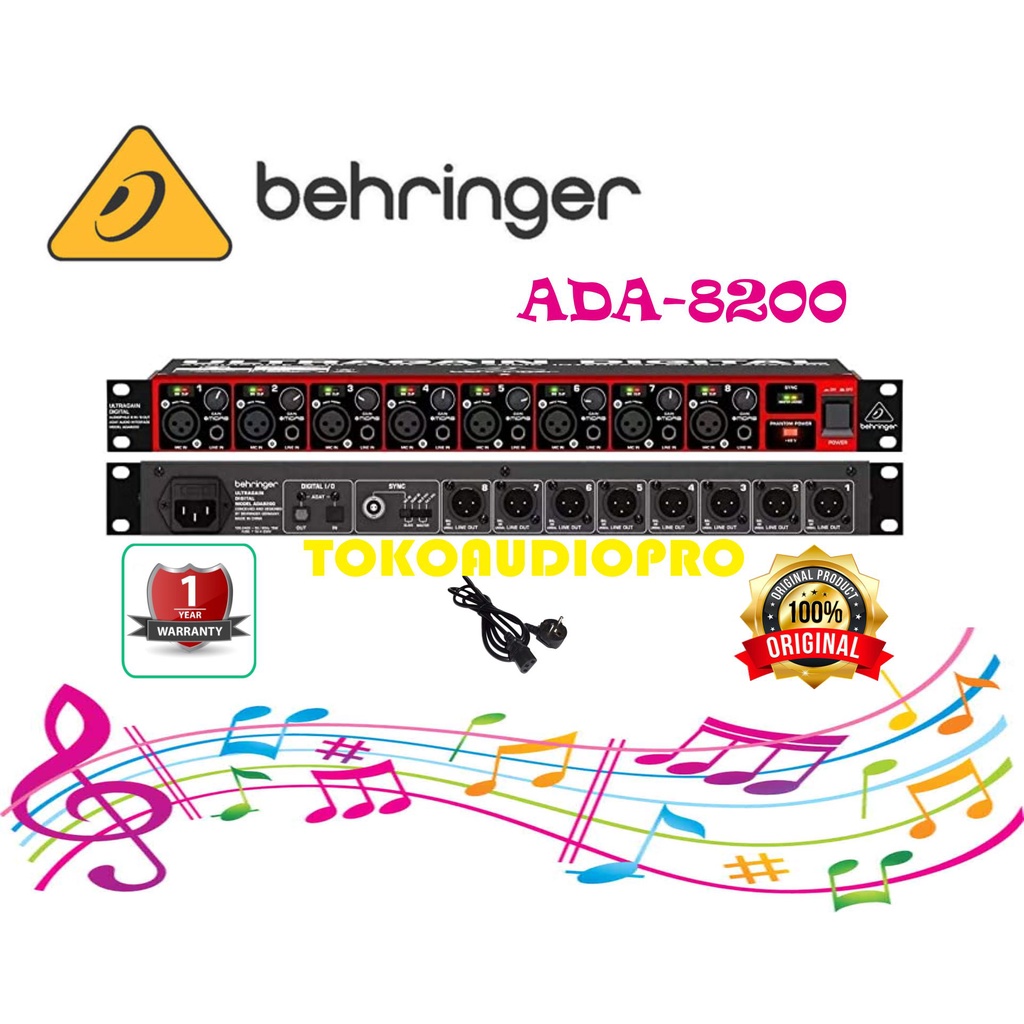 Jual Behringer ADA8200 8 In/8 Out ADAT Audio Interface dan Preamp