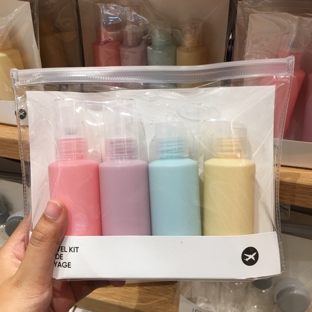 Jual MINISO TRAVEL KIT VOYAGE BOTTLE (MINISO TRAVEL BOTOL KOSMETIK