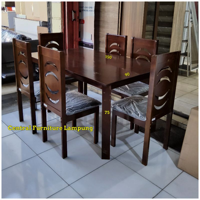 Jual Meja Makan Kayu Minimalis Kursi Berkualitas Shopee Indonesia