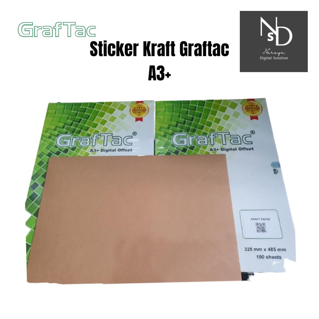 Jual Sticker Graftac Kraft stiker label samson coklat - Pack isi ...