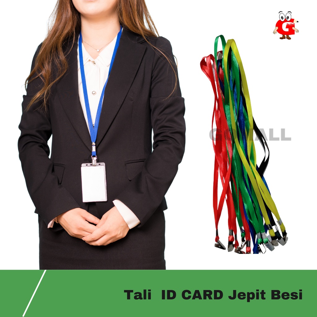 Jual Tali ID Card / Tali Name Tag / Tali ID Card Jepit Besi | Shopee ...