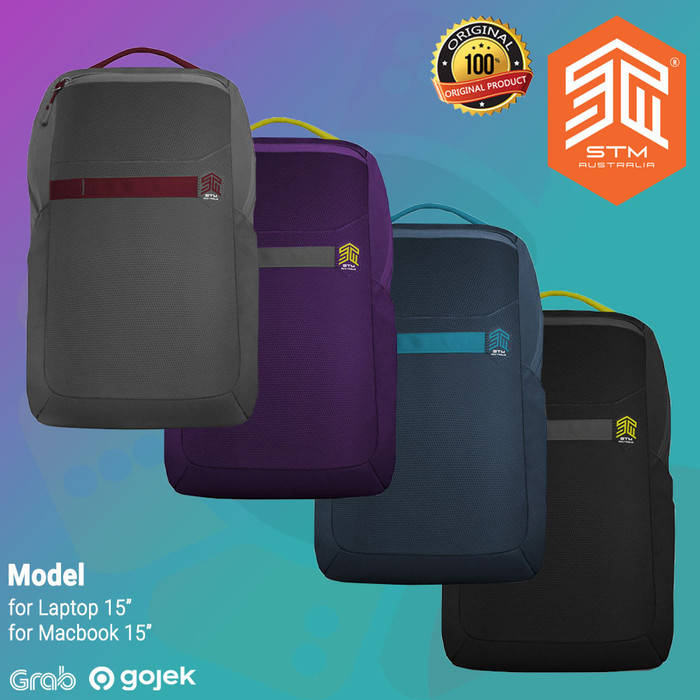 Jual Original STM Saga Tas Backpack Laptop 15 inch Macbook Bag Black