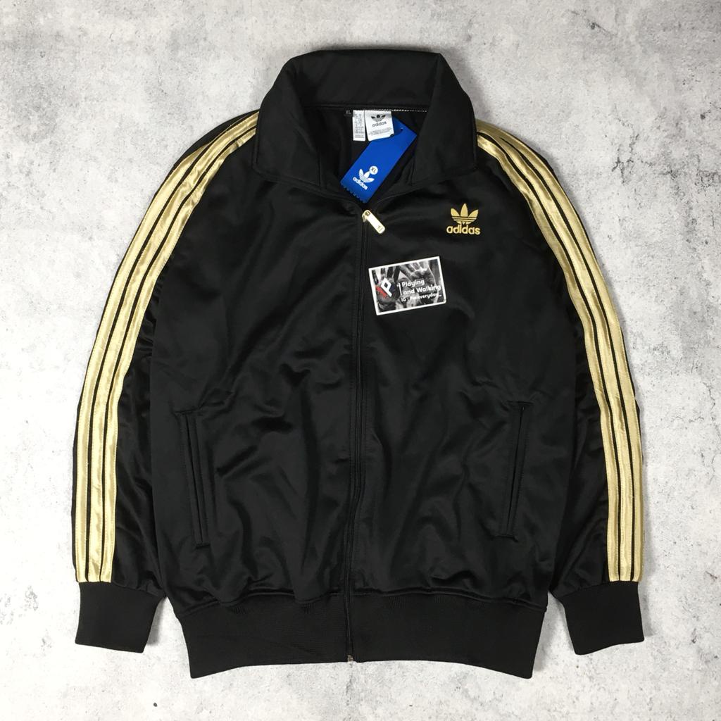 Jual TRACKTOP JACKET ADIDAS 3 FOIL GOLD 1 1 MIRROR ORIGINAL Shopee Indonesia