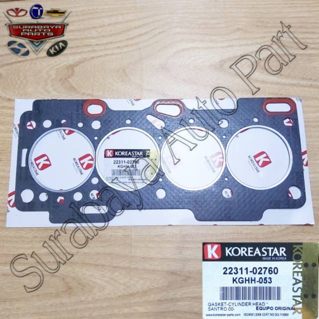 Jual Gasket Cylinder Head Kia Picanto Old Paking Kop Packing Head ...