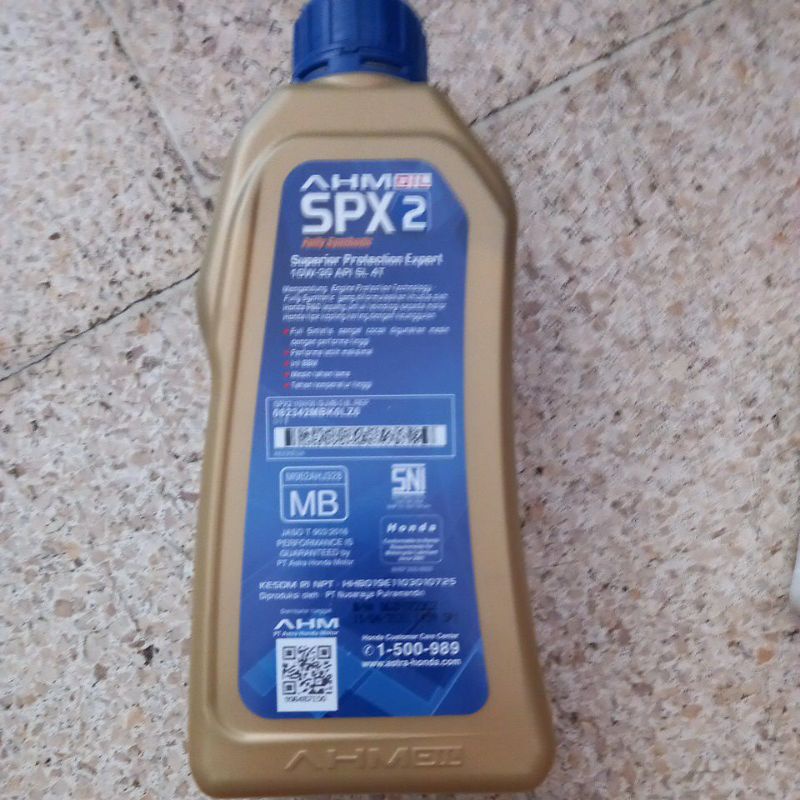 Jual Oli SPX2 Matic 800ml AHM Oil Honda | Shopee Indonesia