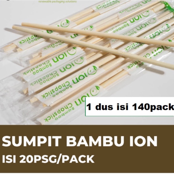 Jual Sumpit Bambu Sumpit Kayu Super Merk Ion Steril Per Bks Isi