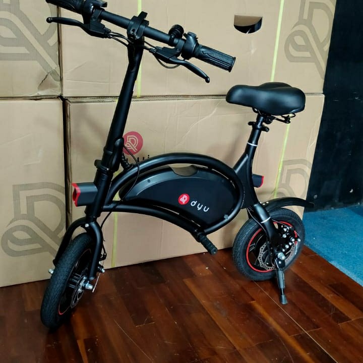 Jual SELIS Sepeda Listrik Electric E Bike DYU Vip New D1F D1 F Hitam DUAL CAKRAM ORIGINAL Singapore Shopee Indonesia