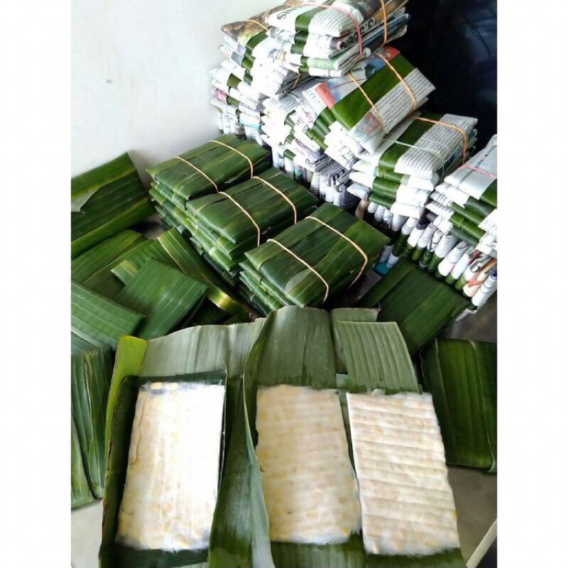 Jual Tempe Bungkus Daun Pisang Tempe Kedelai Super Tempe Ponorogo Satuan Shopee Indonesia 3101