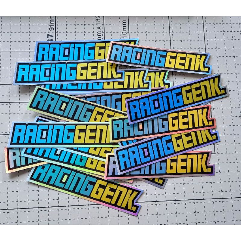 Jual Stiker Racing genk hologram, stiker custom racing, Sticker Racing ...