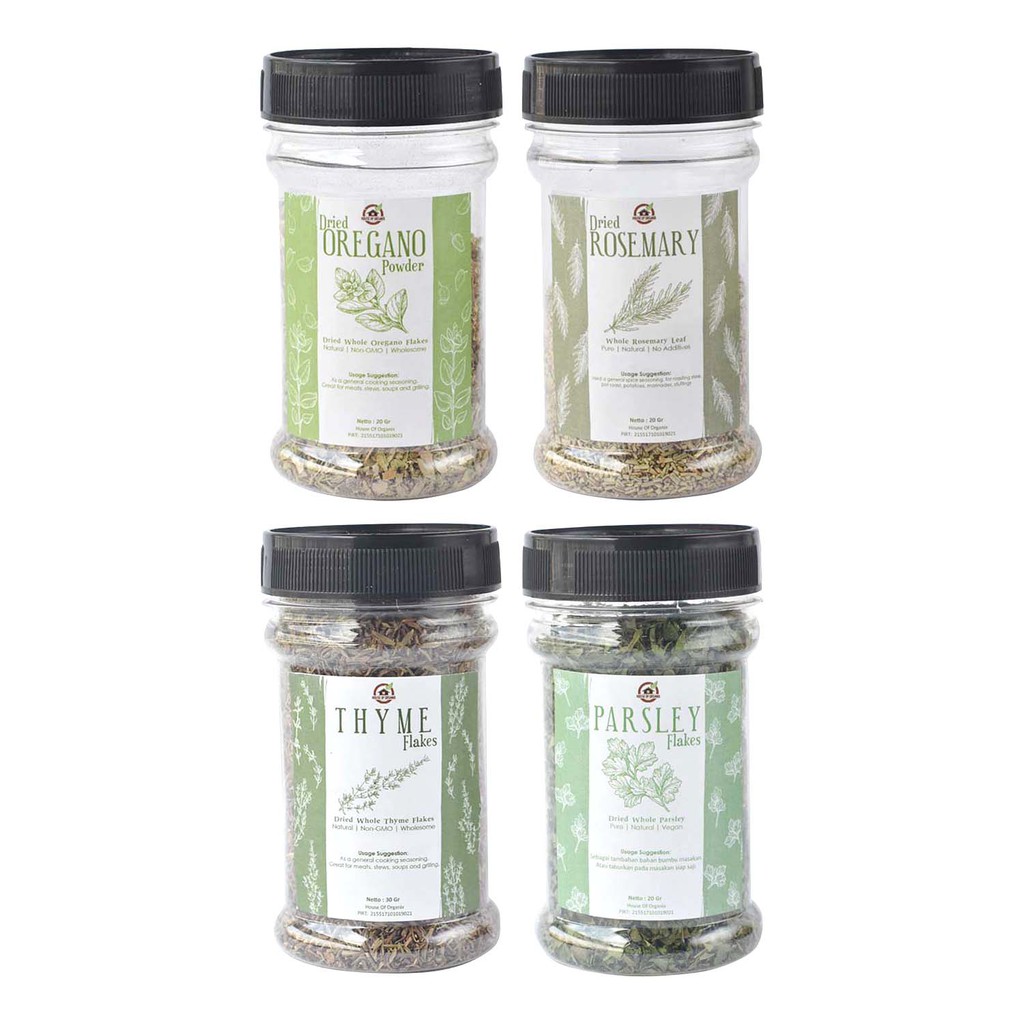 Jual Essential Herb Pack / Paket ( Oregano , Thyme , Parsley , Rosemary ) Shopee Indonesia