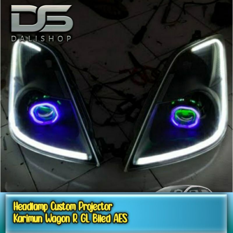 Jual Headlamp Custom Projector Karimun Wagon R GL biled aes | Shopee ...