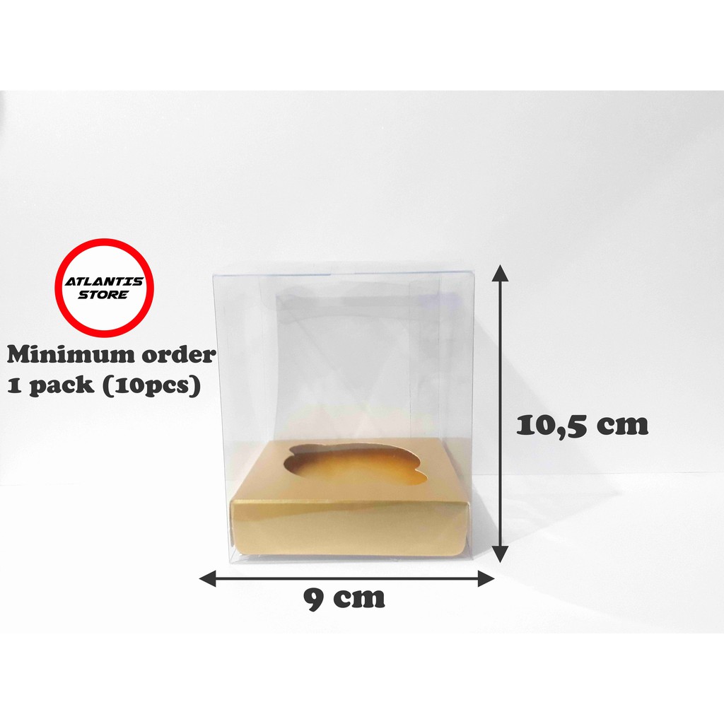 Jual BOX CUPCAKE MIKA GOLD ISI 1 CUPCAKE (1 PACK ISI 10 BOX) Shopee