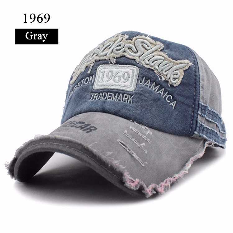 MINAKOLIFE Men's Shark Distressed Vintage Baseball Cap - Adjustable Curved Brim Hat - View #5
