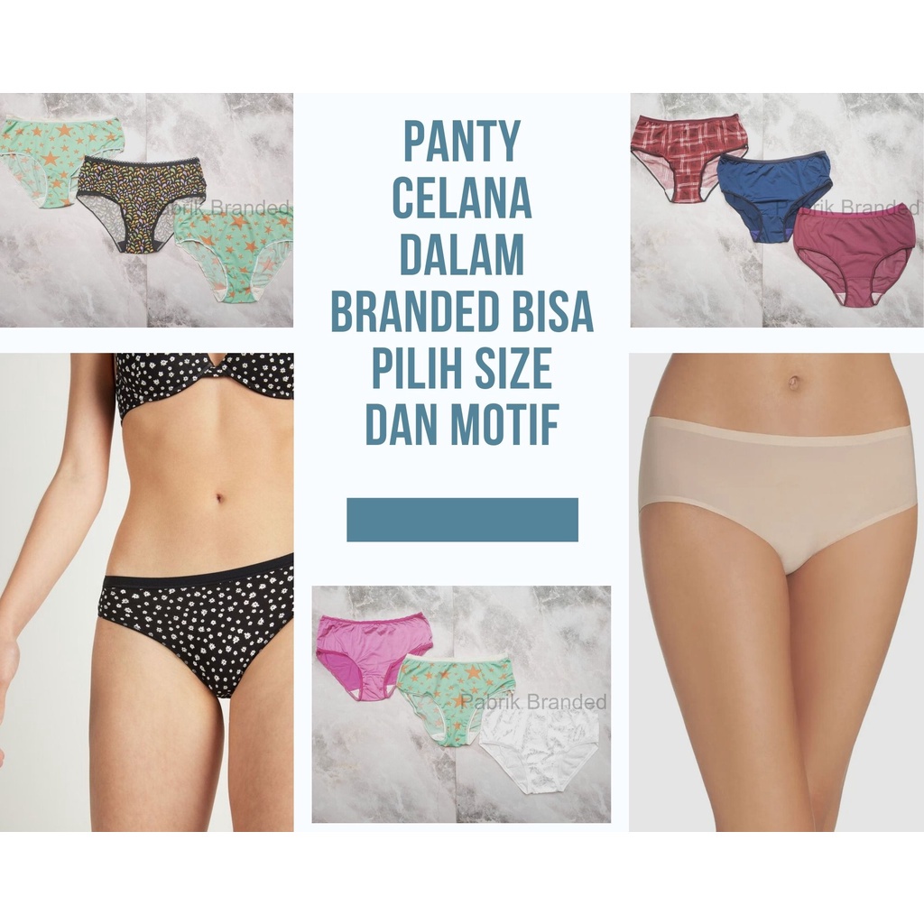 Jual Pabrik Branded Panty Celana Dalam Wanita Brief Bikini Sisa Export Murah Ecer Grosir A Cm