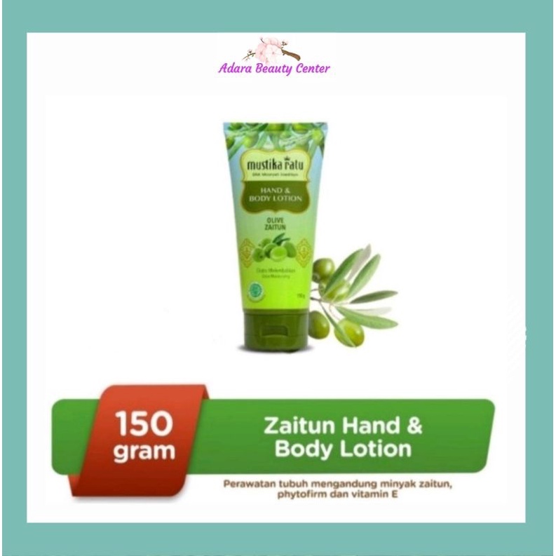 Jual Mustika Ratu Hand Body Lotion Olive Zaitun 150 Gr Tube Shopee