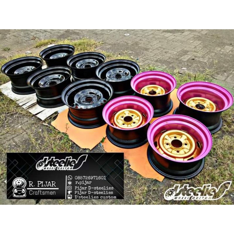 Jual velg kaleng custom ring 12 atau 13 x 4 | Shopee Indonesia