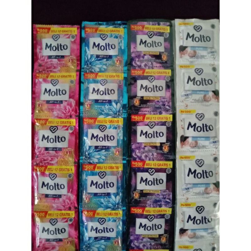 Jual MOLTO 9 ML RENTENG ISI 12 PCS | Shopee Indonesia