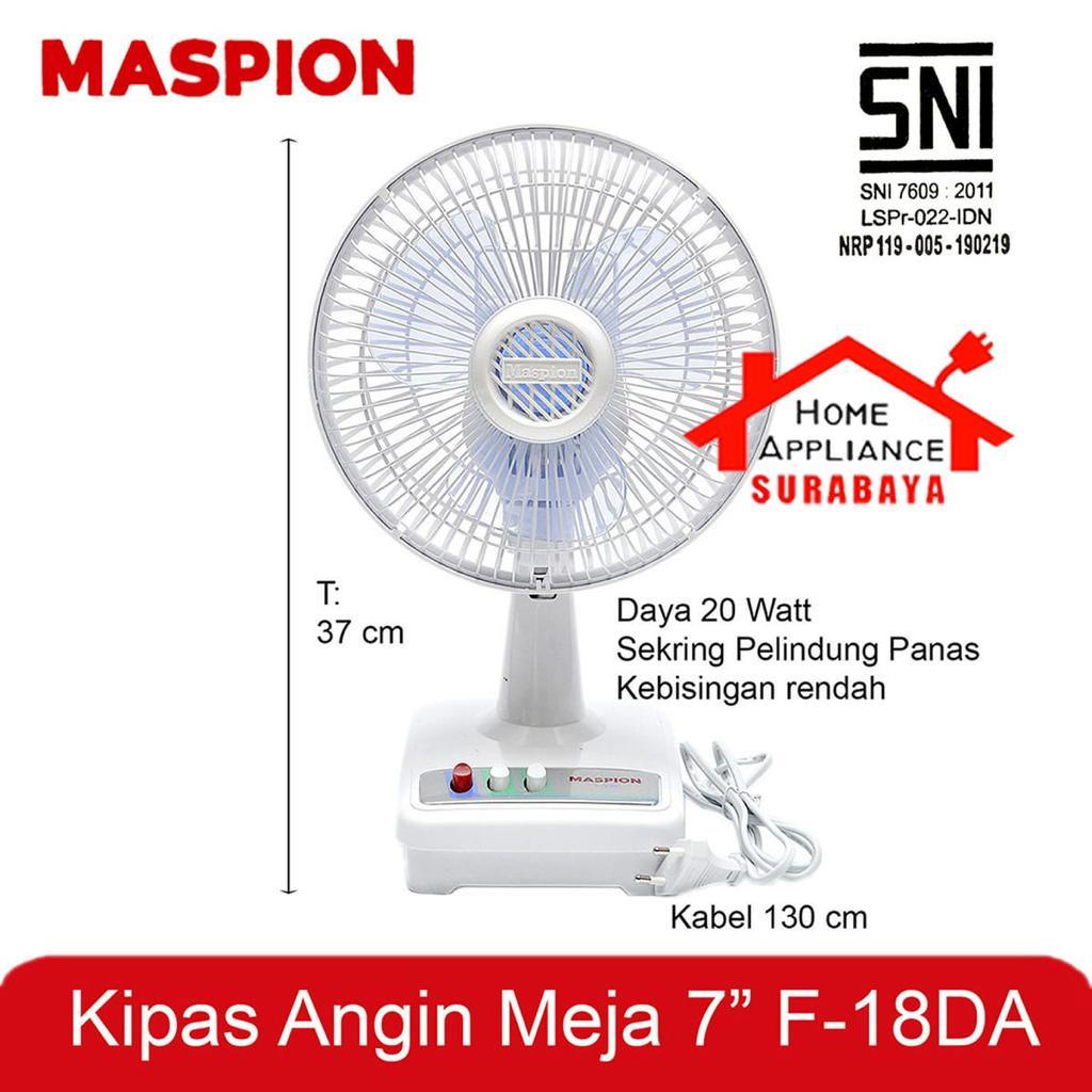 Jual Desk Fan Kipas Angin Meja Maspion 7 Inch 7 F 18da F 18 Da Shopee Indonesia 5753