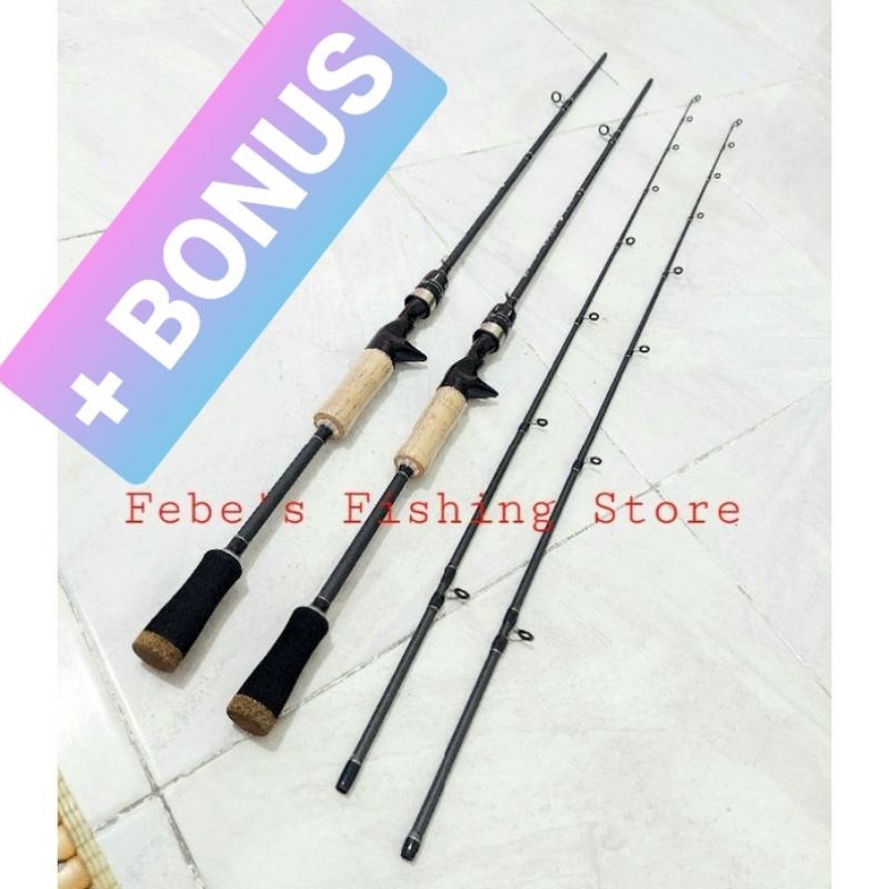 Jual Joran Pancing BC Koinobori Kurai 180 198 ATASAN CARBON SOLID