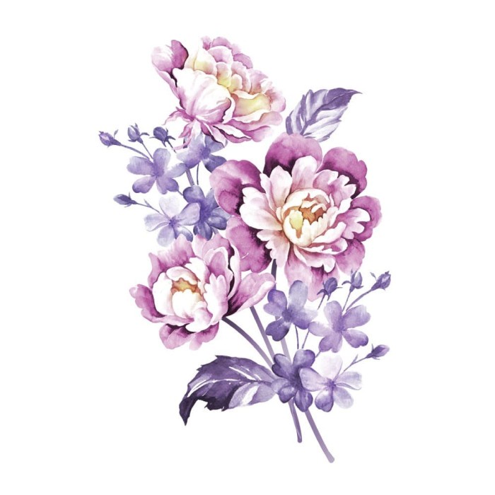 Jual kitpaintbodyface lolitattoo temporary tattoo lilac rose face