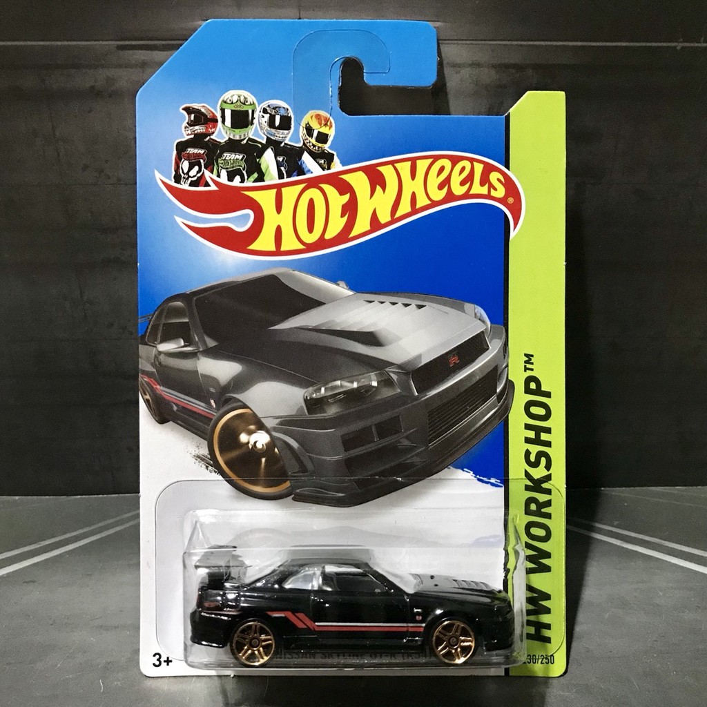 thumbnail image 2 of Hot Wheels 2014 Nissan Skyline GT-R R34 - Black Seychelles 2 of 14