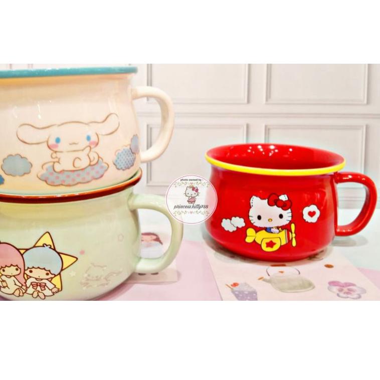 Jual Gelas Keramik Coffee Tea Mug Hello Kitty Melody Twiars Cinnamoroll Pompurin Keroppi 8683