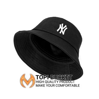 Jual Topi Bucket Hat New York Watercolor Monogram Embroidered Logo