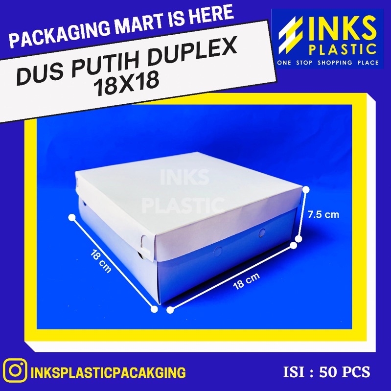 Jual Dus Nasi Kotak Putih Tebal Duplex X Pcs Shopee Indonesia