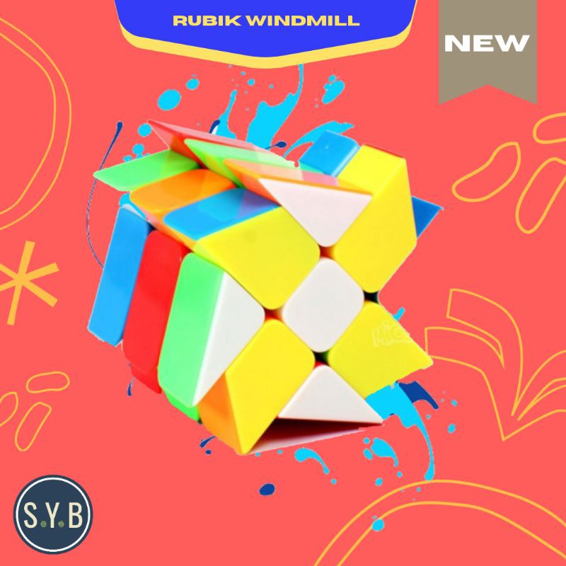 Jual RUBIK WINDMILL RUBIK UNIK RUBIK TIDAK BERATURAN | Shopee Indonesia