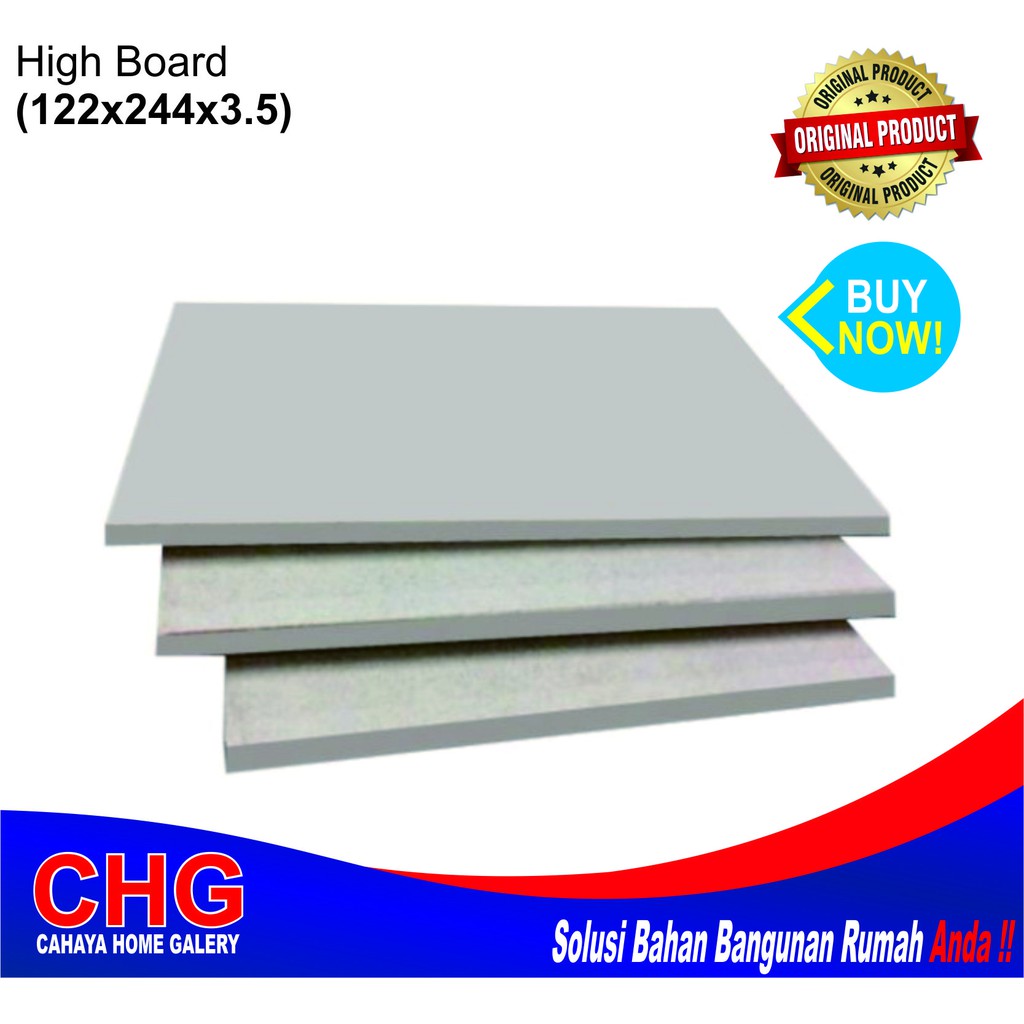 Jual Semen Board Papan Semen Merek High Board Grc Anti Air Shopee Indonesia