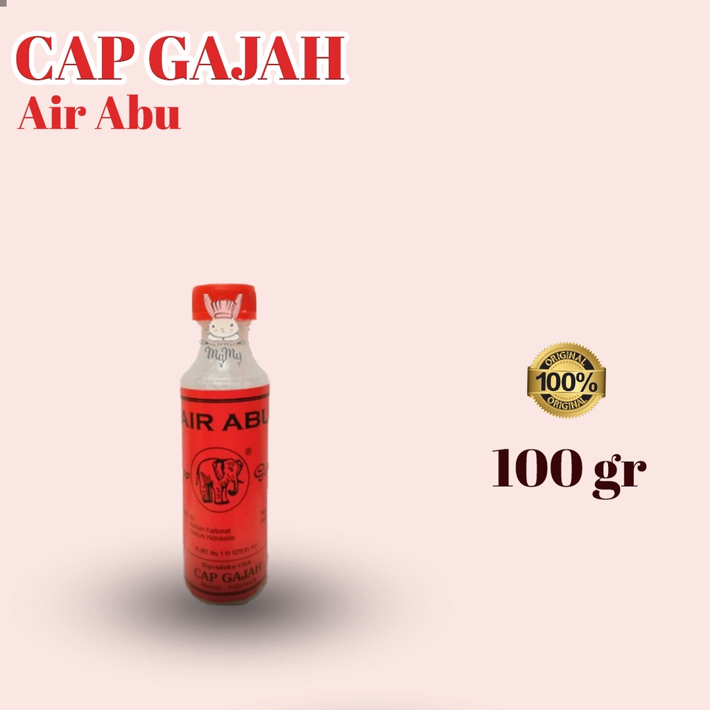 Jual 100 ml Air Abu Cap Gajah botol (Air Khi untuk mie) alkali iye ...