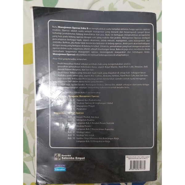 Jual Buku Manajemen Operasi | Shopee Indonesia