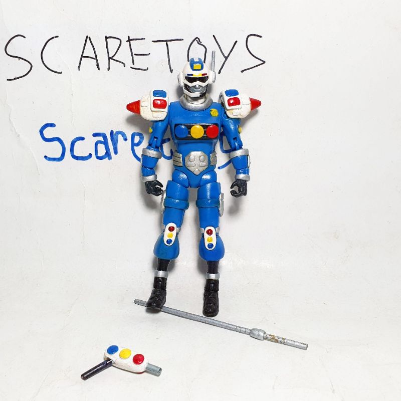 Jual Shf custom Power Rangers turbo blue senturion - sentai Carranger ...