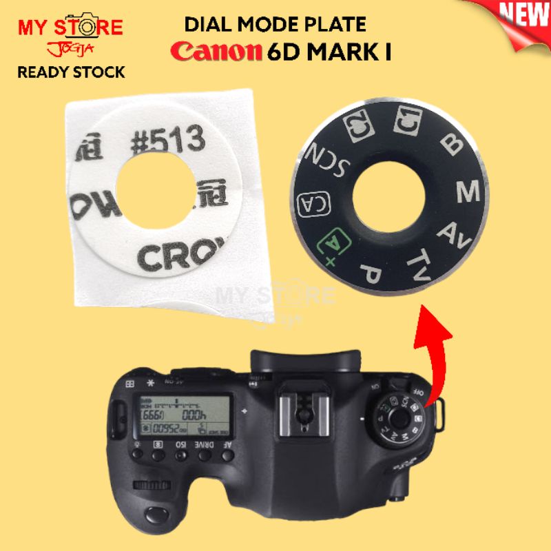 Dial Mode Plate Interface Cap Button Reparatie Deel Camera Voor Canon Eos 6d Vervang