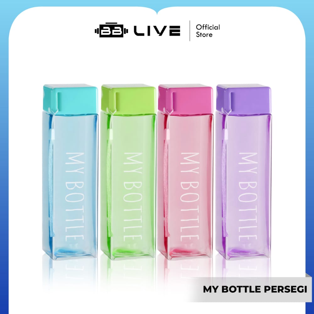 Jual BB Live Botol Minum My Bottle Kotak 500ML / Botol Minum Mini ...