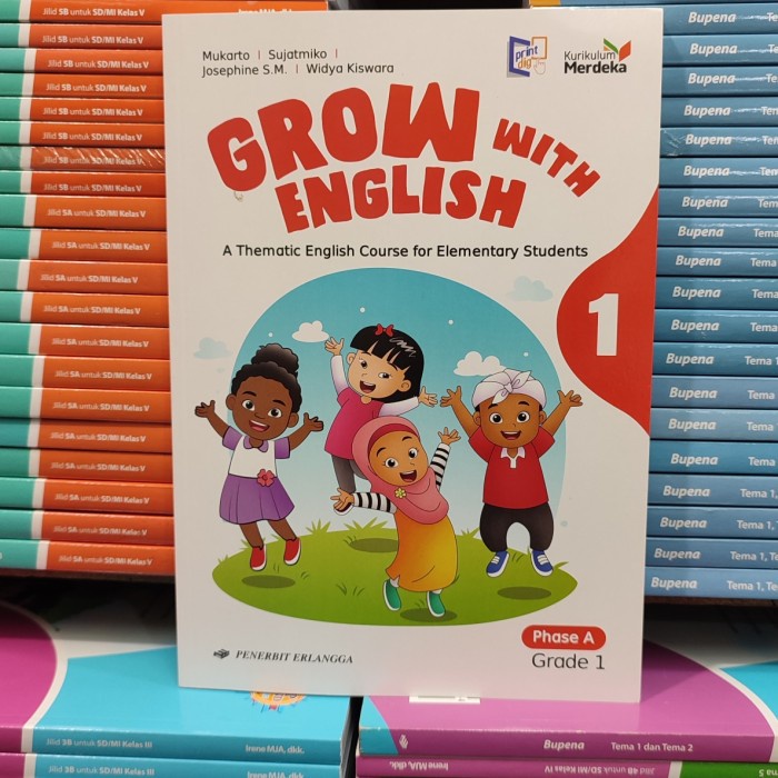 Jual Buku Grow With English Untuk SD Kelas 1 Erlangga Kurikulum Merdeka ...