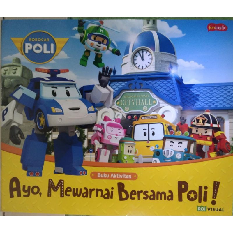 Jual ROBOCAR POLI Ayo Mewarnai Bersama Poli Shopee Indonesia