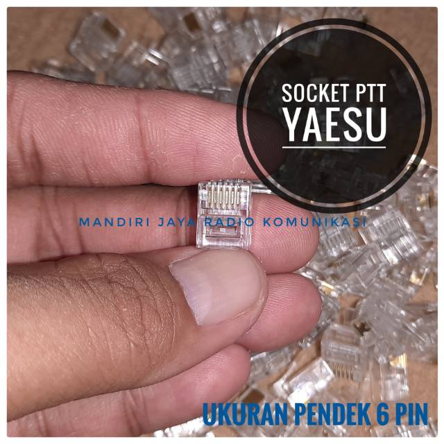 Jual Socket ptt yaesu pin 6 ukuran pendek | Shopee Indonesia