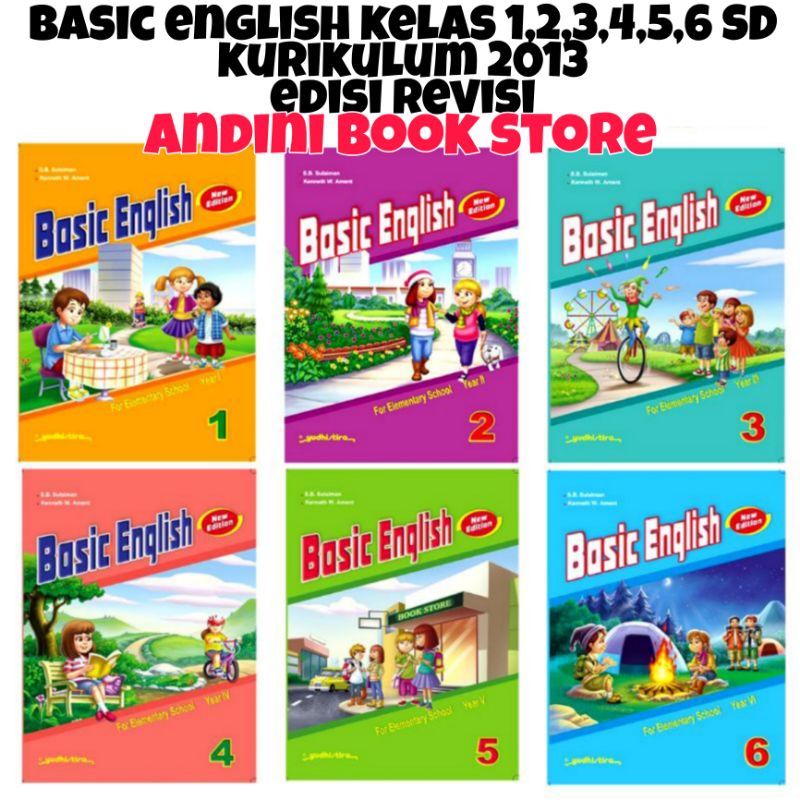 Jual BUKU BASIC ENGLISH YUDHISTIRA UNTUK KELAS 1,2,3,4,5,6 SD K13 ...