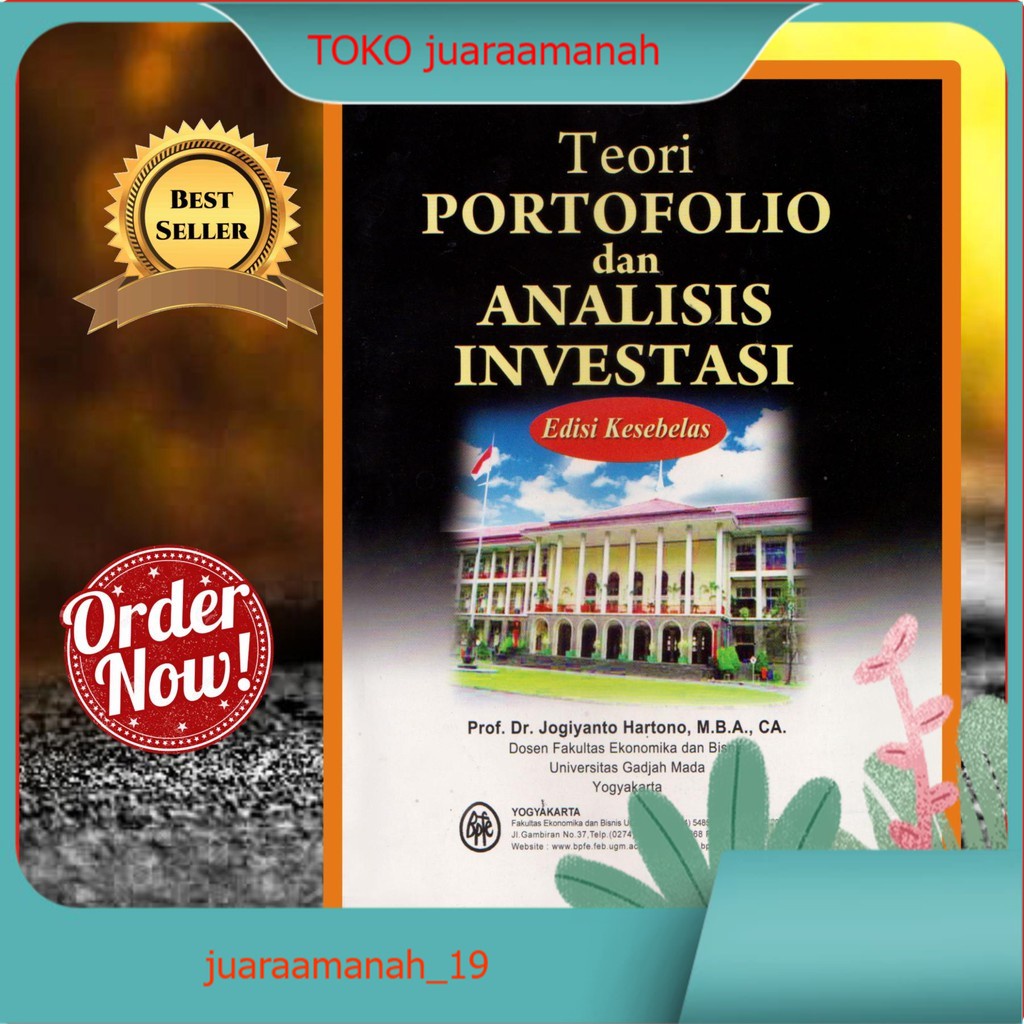 Jual Teori Portofolio Dan Analisis Investasi Edisi Kesebelas - Prof ...