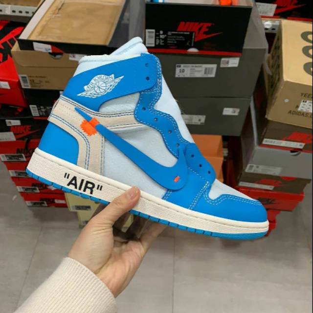 Jual Jordan Off White University Blue Shopee Indonesia