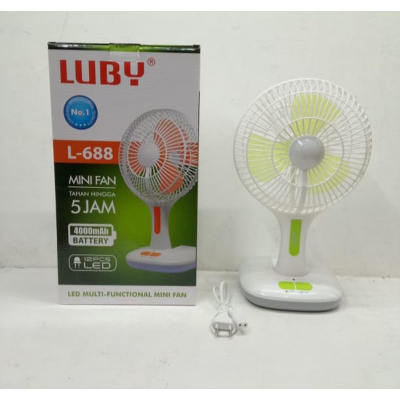 Jual Lampu emergency kipas portebel Luby L 688 | Shopee Indonesia
