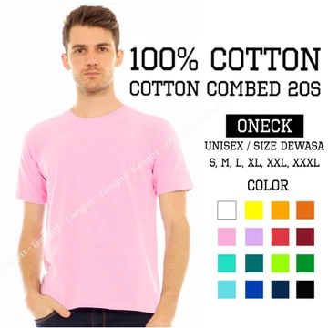 Kaos Polos Combed 20s UK XXXL (100 Cotton) Baju Polos Kaos Polos Tshirt Polos Tshirt Combed