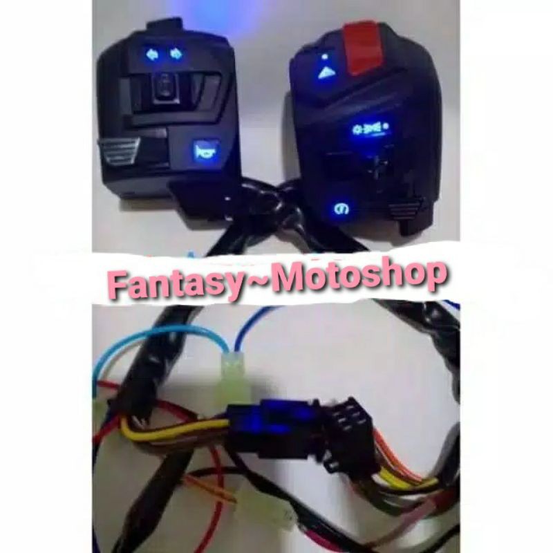 Jual Saklar Motor YAMAHA NMAX SET LED model PULSAR PNP NMAX/ atau ...