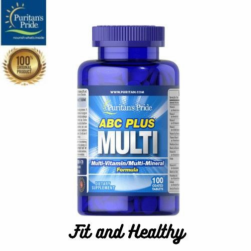 Jual ABC Plus Multivitamin Multi-Mineral Formula 100 tablets | Shopee ...