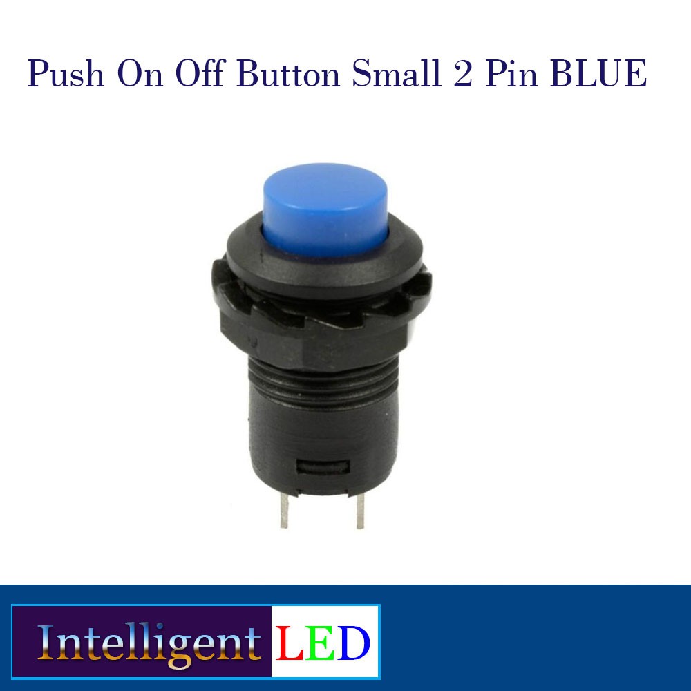 Jual Push On Off Button Small 2 Pin BLUE | Shopee Indonesia