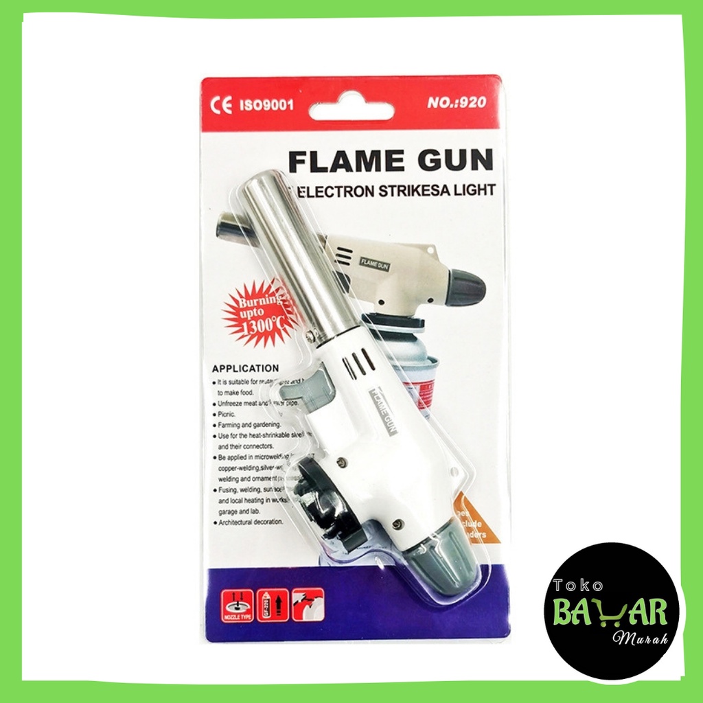 Jual Bassic Flame Gun Gas Torch Blow Torch Kepala Las Pemantik Otomatis